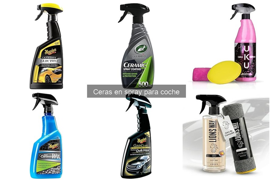 Cómo elegir la mejor cera en spray para coche según la pintura