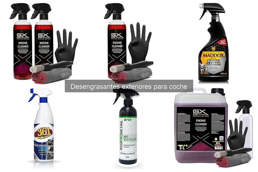 Mejores desengrasantes exteriores para coche en 2023
