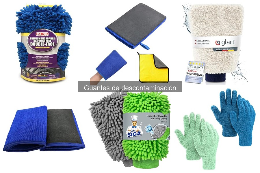 Mejores guantes de descontaminación para acabado profesional