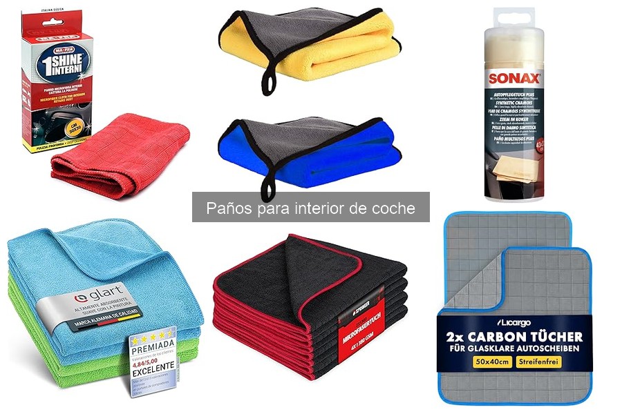 Mejores paños para limpiar el interior del coche sin rayar