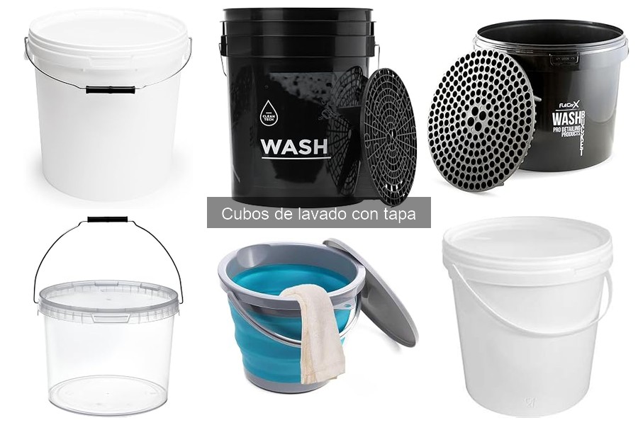 Ventajas de usar cubos de lavado con tapa para el coche